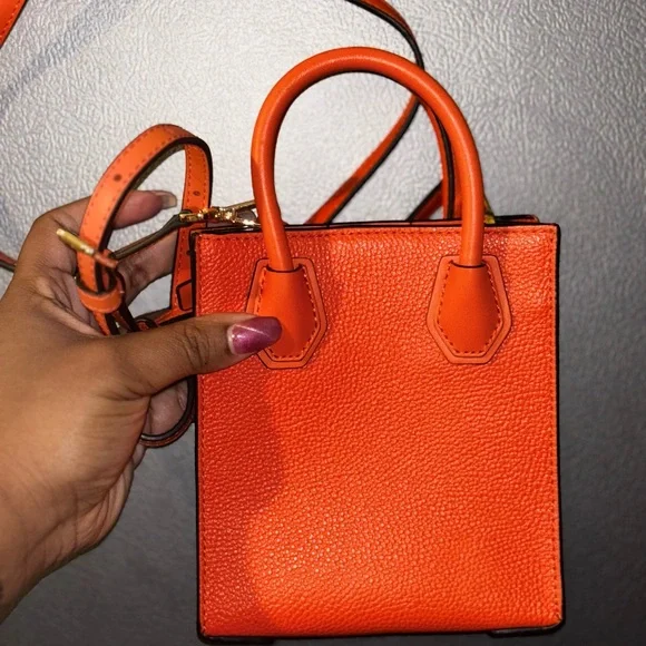 Michael Kors Vibrant Orange Mini Bag - Picture 4 of 4